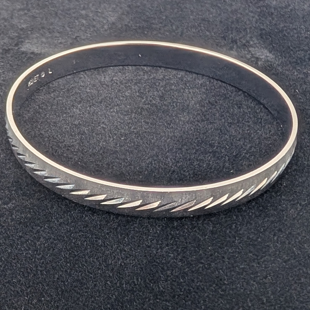 Vintage Monet Silver Bangle Bracelet